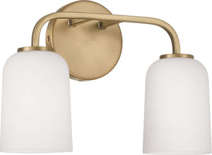 Capital Lighting 148821AD-542 Lawson 2 Light Vanity Aged Brass