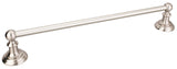 Elements BHE5-04SN-R Fairview Satin Nickel 24" Single Towel Bar - Retail Packaged