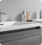 Fresca FCB93-301230HA-D Fresca Lazzaro 72" Glossy Ash Gray Free Standing Double Sink Modern Bathroom Cabinet