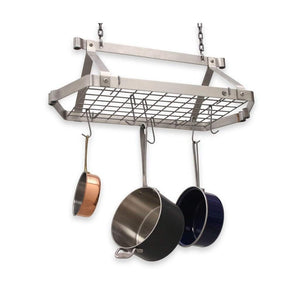 Enclume DR5 HS Retro Rectangle Pot Rack w/ 12 Hooks HS