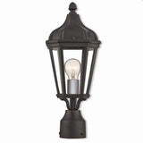 Livex Lighting 1 Light TBK Outdoor Post Top Lantern, Textured Black