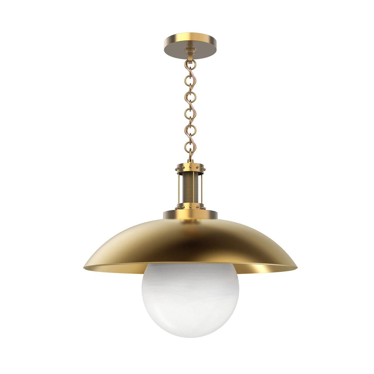 Alora PD351401VB OVIATT 1 LIGHT PENDANT VINTAGE BRASS