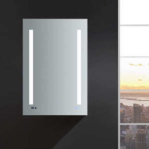 Fresca FMC012436-L Fresca Tiempo 24" Wide x 36" Tall Bathroom Medicine Cabinet w/ LED Lighting & Defogger