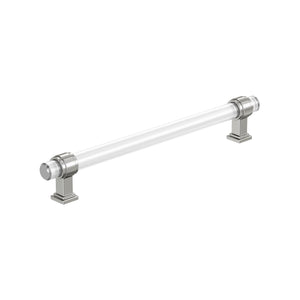 Amerock BP36661C26 Clear/Polished Chrome Cabinet Pull 8 in (203 mm) Center-to-Center Cabinet Handle Glacio Drawer Pull Kitchen Cabinet Handle Furniture Hardware