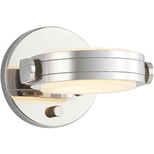Alora WV325106PNAR BLANCO 6" WV POLISHED NICKEL ALABASTER  15W LED 90 3000K DC LED