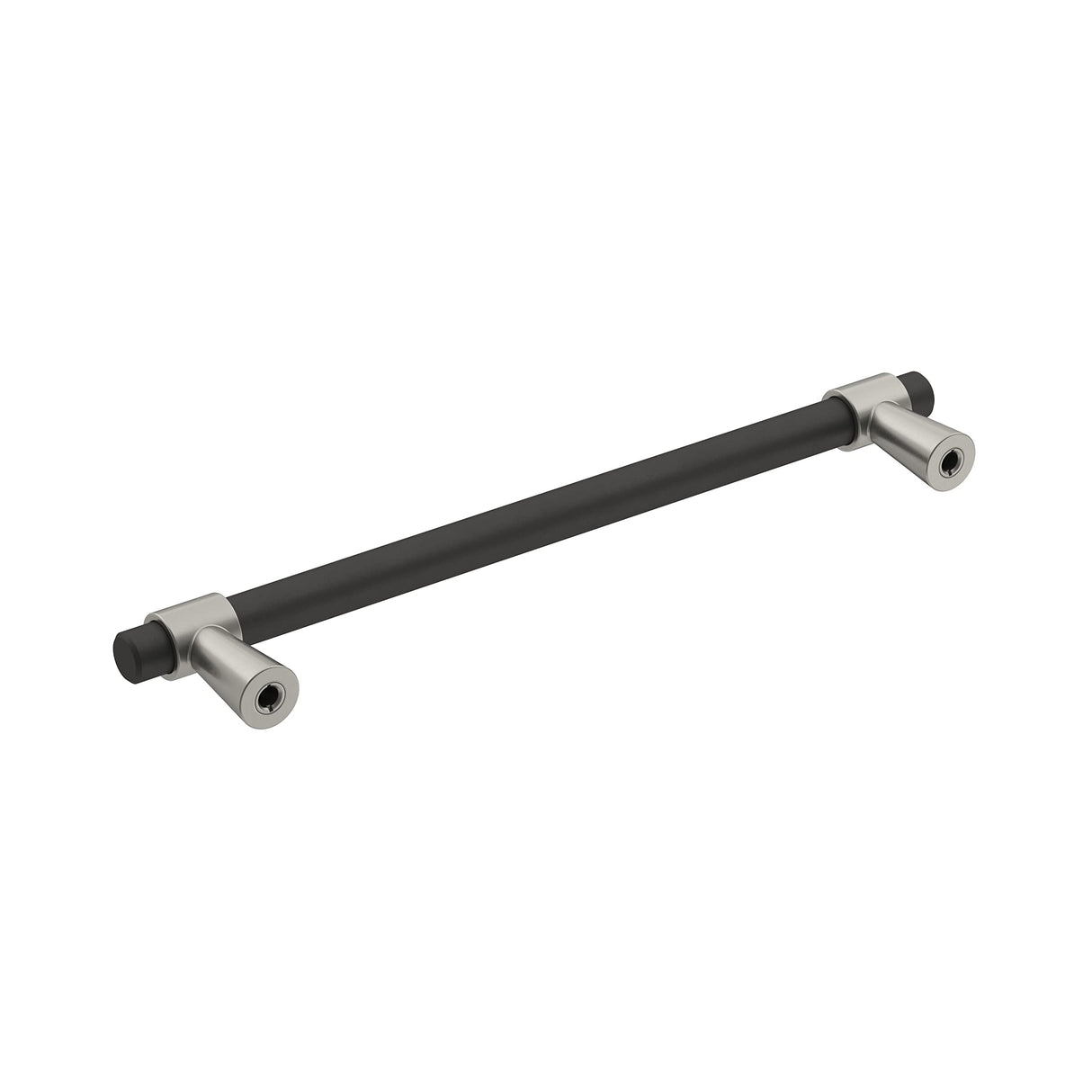Amerock Cabinet Pull Matte Black/Satin Nickel 6-5/16 inch (160 mm) Center-to-Center Mergence 1 Pack Drawer Pull Cabinet Handle Cabinet Hardware