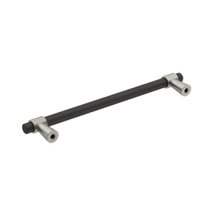 Amerock Cabinet Pull Matte Black/Satin Nickel 6-5/16 inch (160 mm) Center-to-Center Mergence 1 Pack Drawer Pull Cabinet Handle Cabinet Hardware