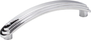 Elements 331-96PC 96 mm Center-to-Center Polished Chrome Arched Calloway Cabinet Pull