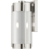 Livex Lighting 22382-91 2 Light Brushed Nickel Outdoor Wall Lantern