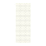 Swanstone SSST-3696-1 x 36 Swanstone Classic Subway Tile Glue up Bathtub and Shower Single Wall Panel in White SSST369601.010
