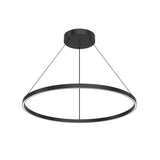 Kuzco PD87736-BK Cerchio 36" Pendant BK Aluminum Extrusion Up Down Duo Canopy 930 TRIAC 120 86W