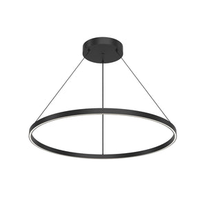 Kuzco PD87736-BK Cerchio 36" Pendant BK Aluminum Extrusion Up Down Duo Canopy 930 TRIAC 120 86W