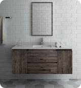 Fresca FVN31-122412ACA Fresca Formosa 48" Wall Hung Modern Bathroom Vanity w/ Mirror