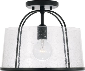 Capital Lighting 247011MB Madison 1 Light Semi-Flush Matte Black