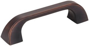 Jeffrey Alexander 972-96DBAC 96 mm Center-to-Center Brushed Oil Rubbed Bronze Square Marlo Cabinet Pull