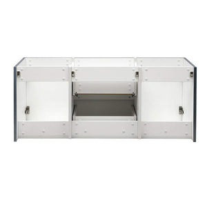 Fresca FCB8348WH-D Fresca Valencia 48" Glossy White Wall Hung Double Sink Modern Bathroom Cabinet