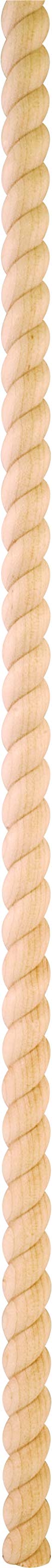 Hardware Resources MC5BCH 1-1/16" D x 2-3/4" H Cherry Beaded Rope Corner Moulding