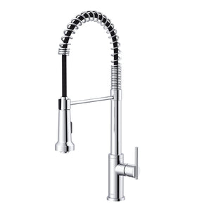 Gerber D454258 Parma Pre-rinse Single Handle Spring Pull-down Kitchen Faucet - ...