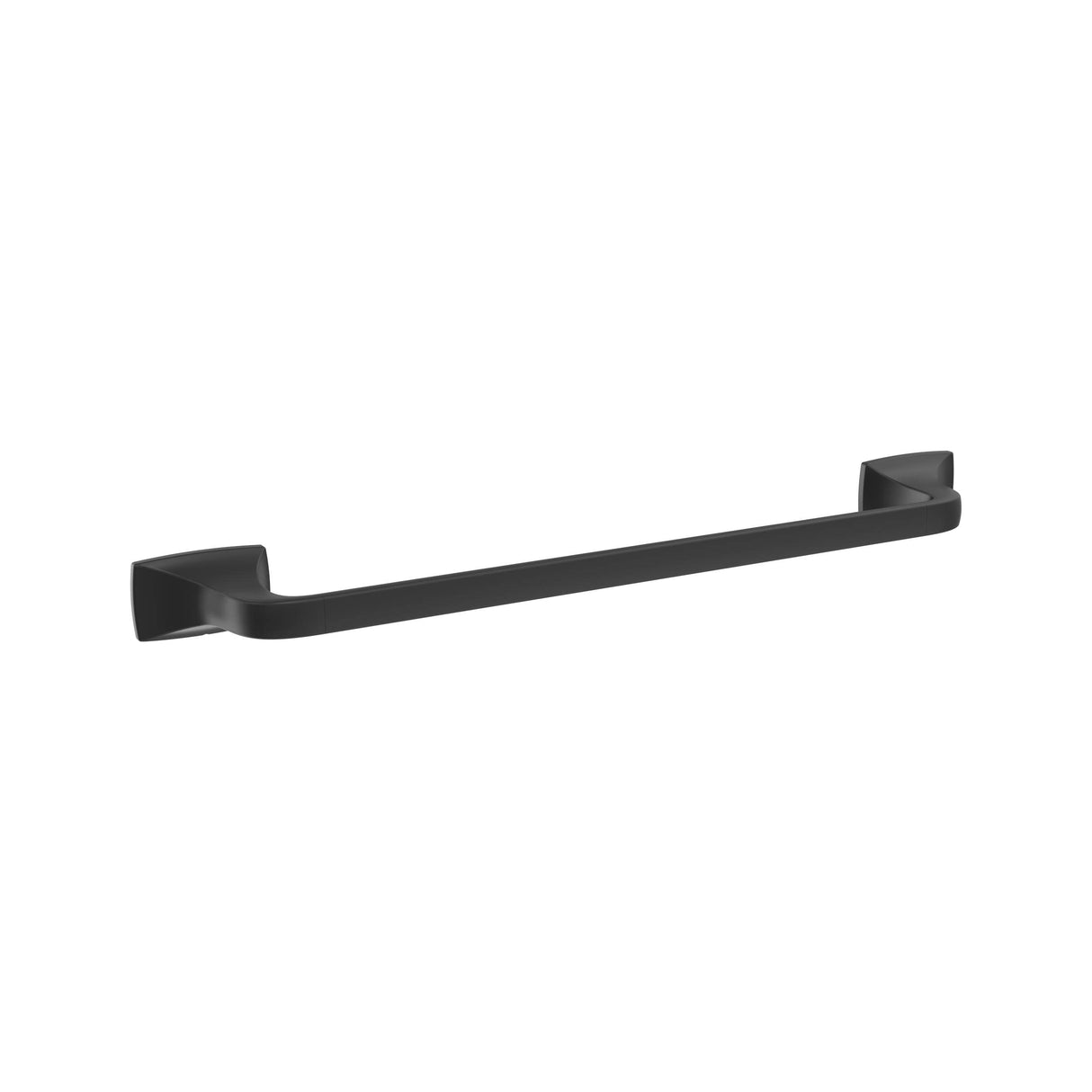 Amerock BH36013MB Matte Black Towel Bar 18 in (457 mm) Towel Rack Highland Ridge Bathroom Towel Holder Bathroom Hardware Bath Accessories