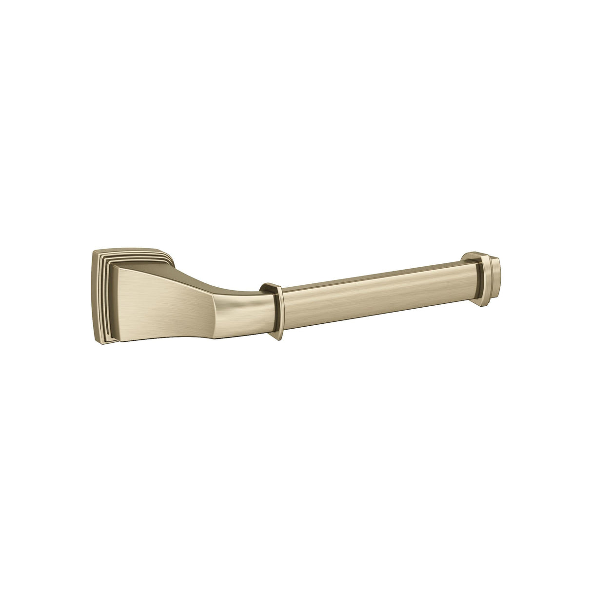 Amerock BH36031BBZ Golden Champagne Single Post Toilet Paper Holder 7-7/8 in. (200 mm) Length Toilet Tissue Holder Revitalize Bath Tissue Holder Bathroom Hardware Bath Accessories