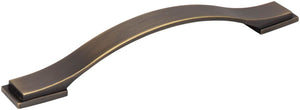 Jeffrey Alexander 80152-160ABSB 160 mm Center-to-Center Antique Brushed Satin Brass Strap Mirada Cabinet Pull