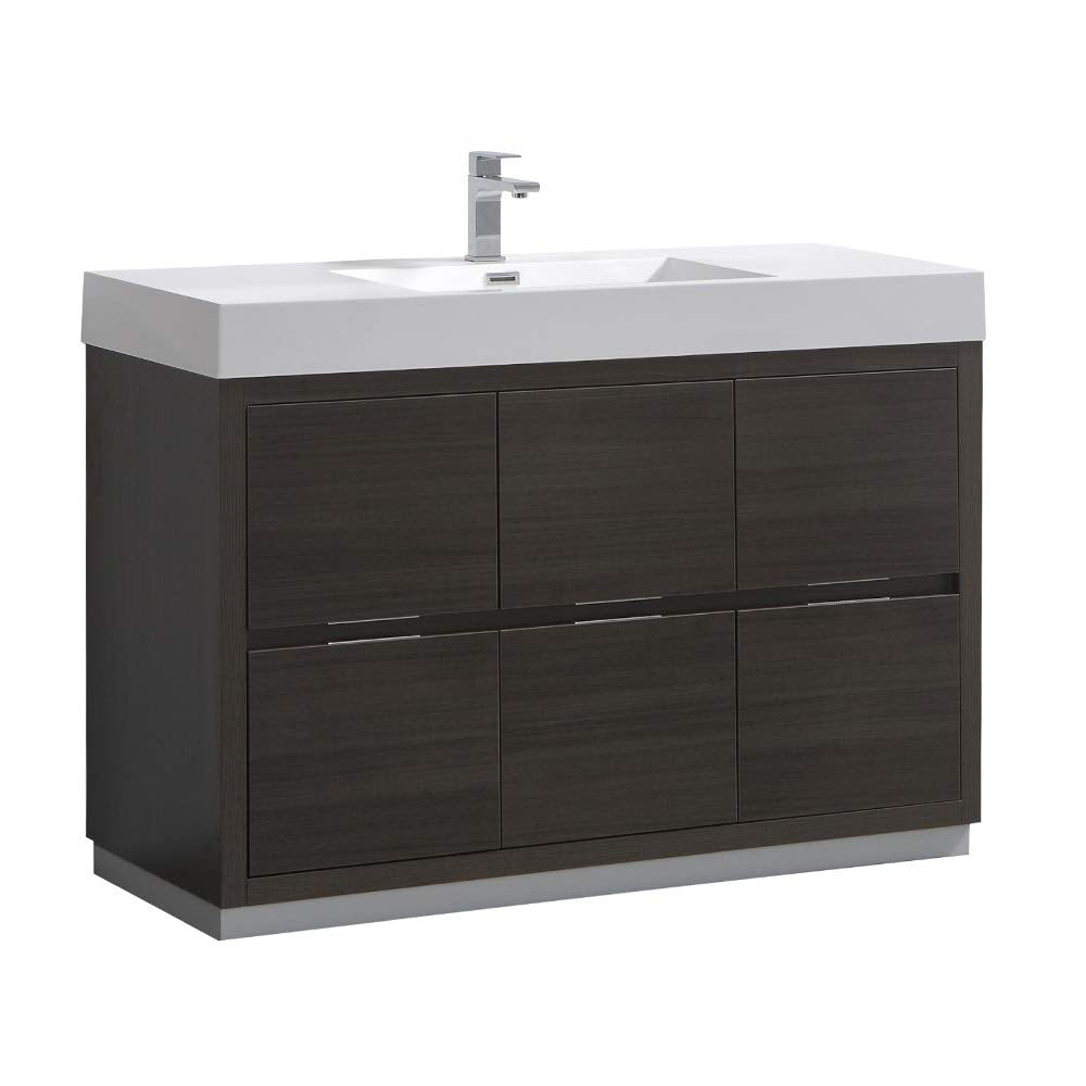 Fresca FCB8448GO-I Fresca Valencia 48" Gray Oak Free Standing Modern Bathroom Vanity