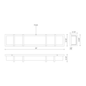 Kuzco VL61626-CH ALBERNI 26" VL Chrome 120V ELV LED 3000K 90CRI 31W
