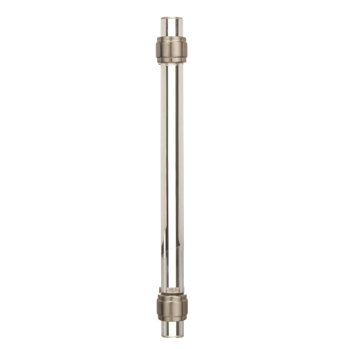 Amerock Cabinet Pull Clear/Satin Nickel 6-5/16 inch (160 mm) Center to Center Glacio 1 Pack Drawer Pull Drawer Handle Cabinet Hardware