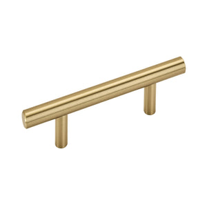 Amerock Cabinet Pull Champagne Bronze 3 inch (76 mm) Center to Center Bar Pulls 1 Pack Drawer Pull Drawer Handle Cabinet Hardware
