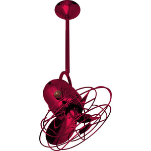 Matthews Fan BD-RED-MTL Bianca Direcional ceiling fan in Rubi (Red) finish with metal blades.