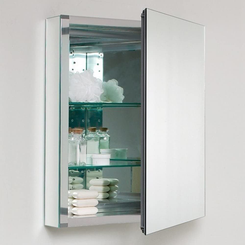 Fresca FVN8024WH Fresca Livello 24" White Modern Bathroom Vanity w/ Medicine Cabinet