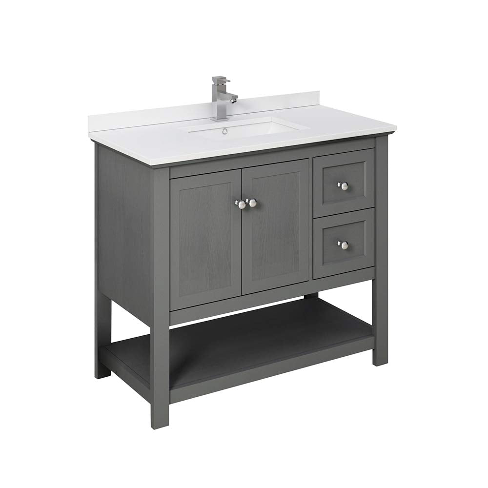 Fresca FCB2340VG-CWH-U Cabinet with Top and Sink