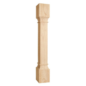 Hardware Resources P36ALD 5" W x 5" D x 35-1/2" H Alder Stacked Post