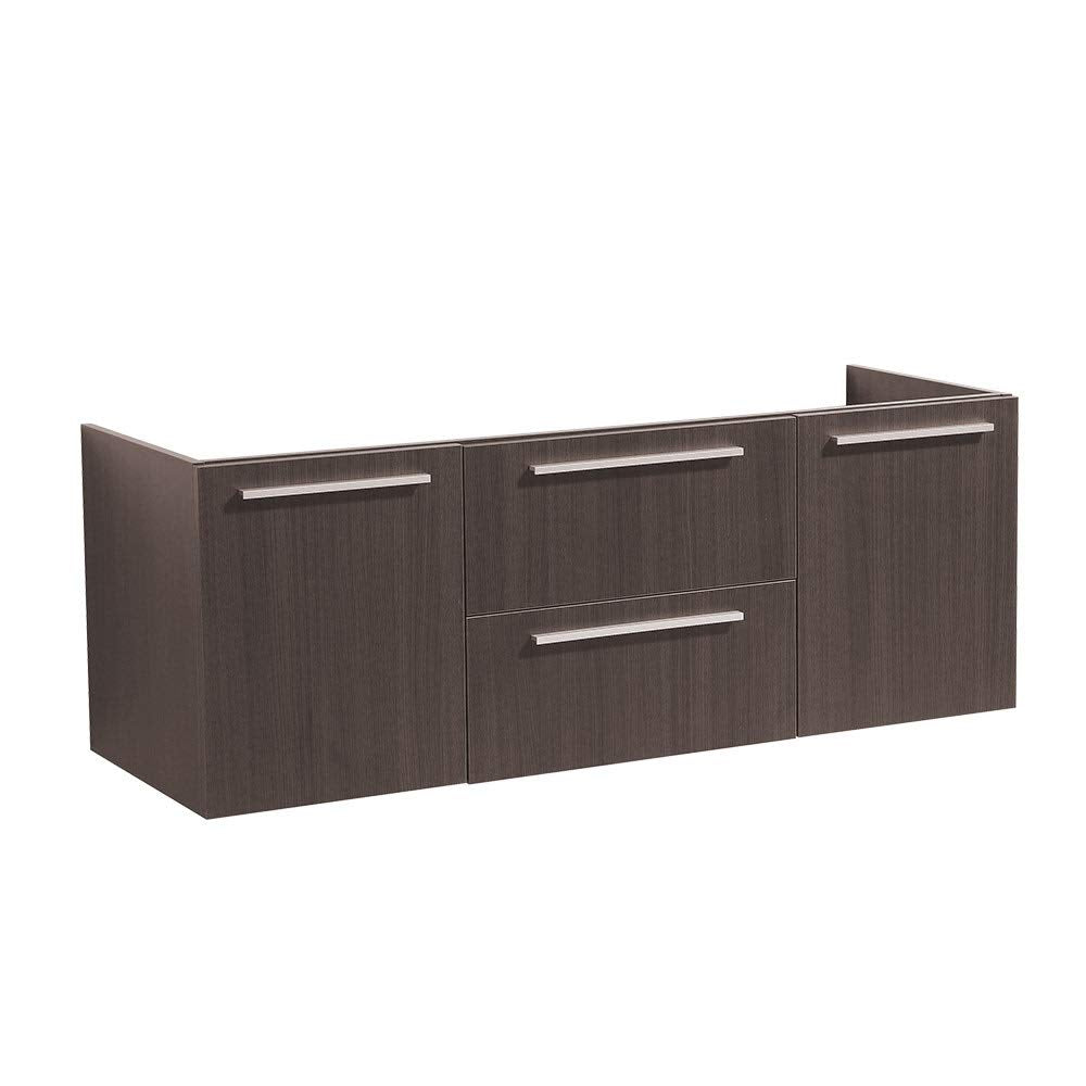 Fresca FCB8013GO Fresca Opulento 54" Gray Oak Modern Double Sink Bathroom Cabinet