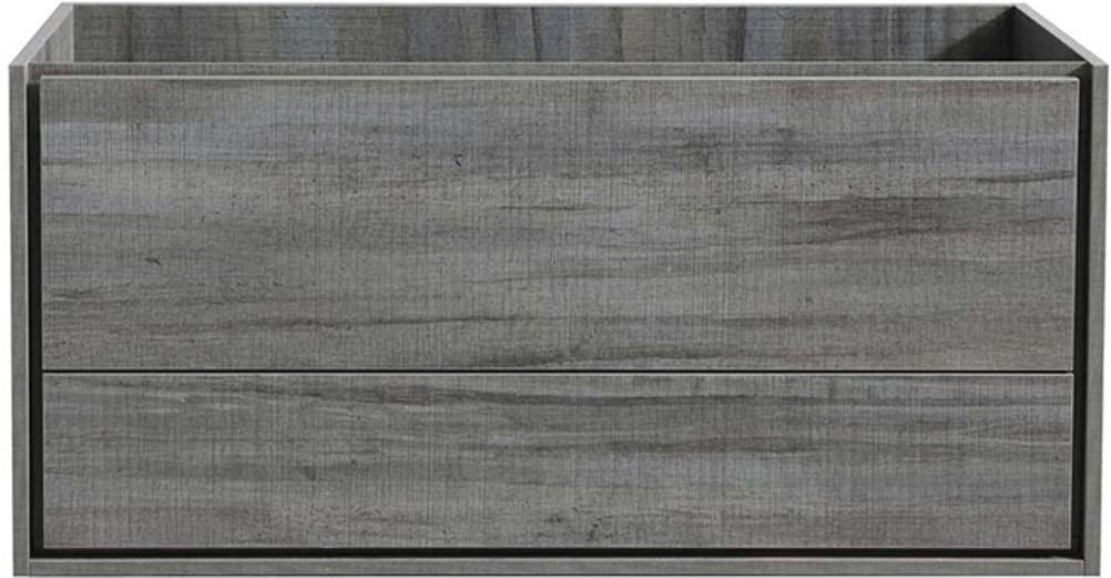 Fresca FCB9248OG-D Fresca Catania 48" Ocean Gray Wall Hung Double Sink Modern Bathroom Cabinet
