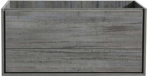 Fresca FCB9248OG-D Fresca Catania 48" Ocean Gray Wall Hung Double Sink Modern Bathroom Cabinet