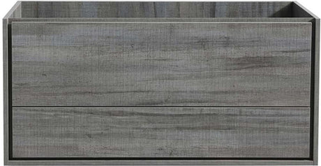 Fresca FCB9248OG-D Fresca Catania 48" Ocean Gray Wall Hung Double Sink Modern Bathroom Cabinet