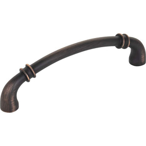 Jeffrey Alexander 445-128DBAC 128 mm Center-to-Center Brushed Oil Rubbed Bronze Marie Cabinet Pull