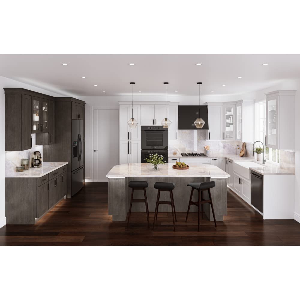 Jeffrey Alexander 51MBSN 2" Overall Length Matte Black with Satin Nickel Key Grande Cabinet "T" Knob