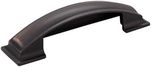 Jeffrey Alexander 436-96DBAC 96 mm Center-to-Center Brushed Oil Rubbed Bronze Square Annadale Cabinet Cup Pull