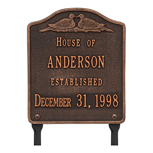 Whitehall 5109OB - Wedding Plaque - Standard Lawn - Two Line