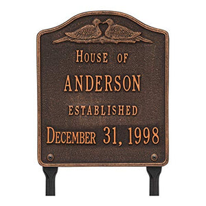 Whitehall 5109OB - Wedding Plaque - Standard Lawn - Two Line