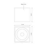 Kuzco FM10705-WH FALCO 5" FM White 120-277V TRIAC/ELV LED 3000K 90CRI 15W