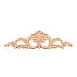 Hardware Resources PONL-02-20RW 20-1/8" W x 5/16" D x 5-3/8" H Pressed Rubberwood Acanthus Onlay