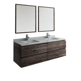 Fresca FVN31-3030ACA-FC Fresca Formosa 60" Floor Standing Double Sink Modern Bathroom Vanity w/ Mirrors