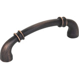 Jeffrey Alexander 445-96DBAC 96 mm Center-to-Center Brushed Oil Rubbed Bronze Marie Cabinet Pull