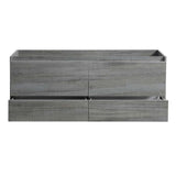 Fresca FCB9260RNW-D Fresca Catania 60" Rustic Natural Wood Wall Hung Double Sink Modern Bathroom Cabinet