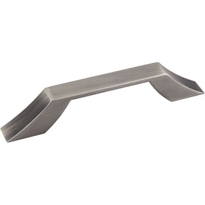 Jeffrey Alexander 798-96BNBDL 96 mm Center-to-Center Brushed Pewter Square Royce Cabinet Pull