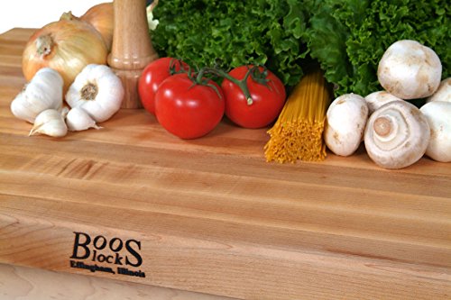 John Boos KCT2-4838-O Hard Rock Maple Butcher Block Island Counter Tops, 48" W x 38" D 2-1/4" H, Oil Finish