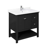 Fresca FCB2336BL-CWH-U Cabinet with Top and Sink